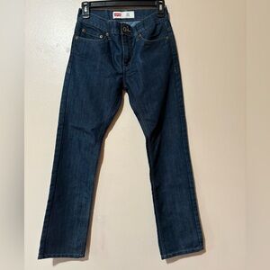 Levi's Boys 511 Slim Straight Dark Blue Jeans size 14 regular